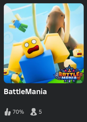 BattleMania died out. This is why you need a backup plan as a Roblox developer.