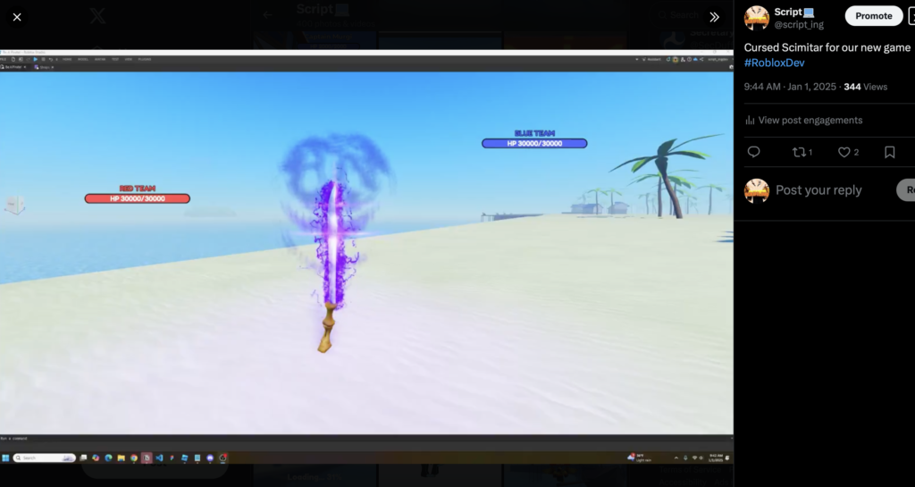 Roblox developers are always on Twitter.
