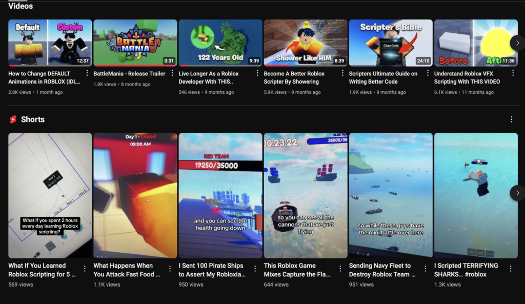 Free videos on learning roblox game development on my YouTube channel.